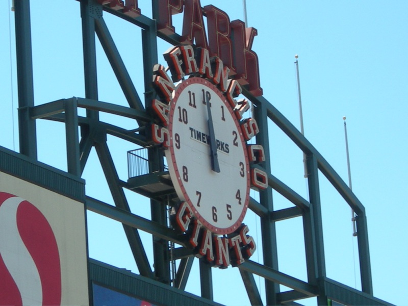 sf giants stadium clock