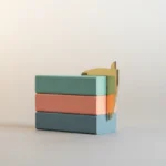 Brass caliper measuring a small stack of pastel wooden blocks on a soft gray background, symbolizing resetting scope and expectations.